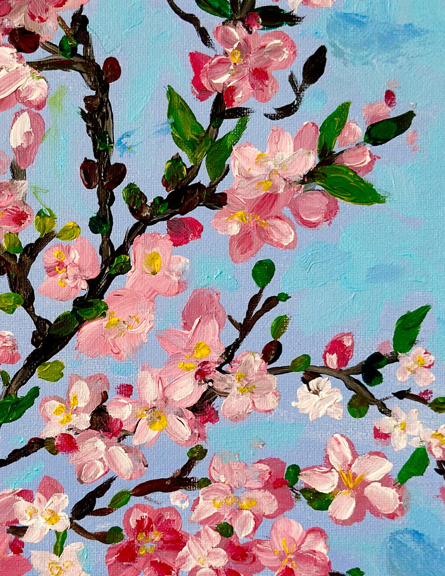 Spring Blossom - Original Acrylic Painting, 11x14in