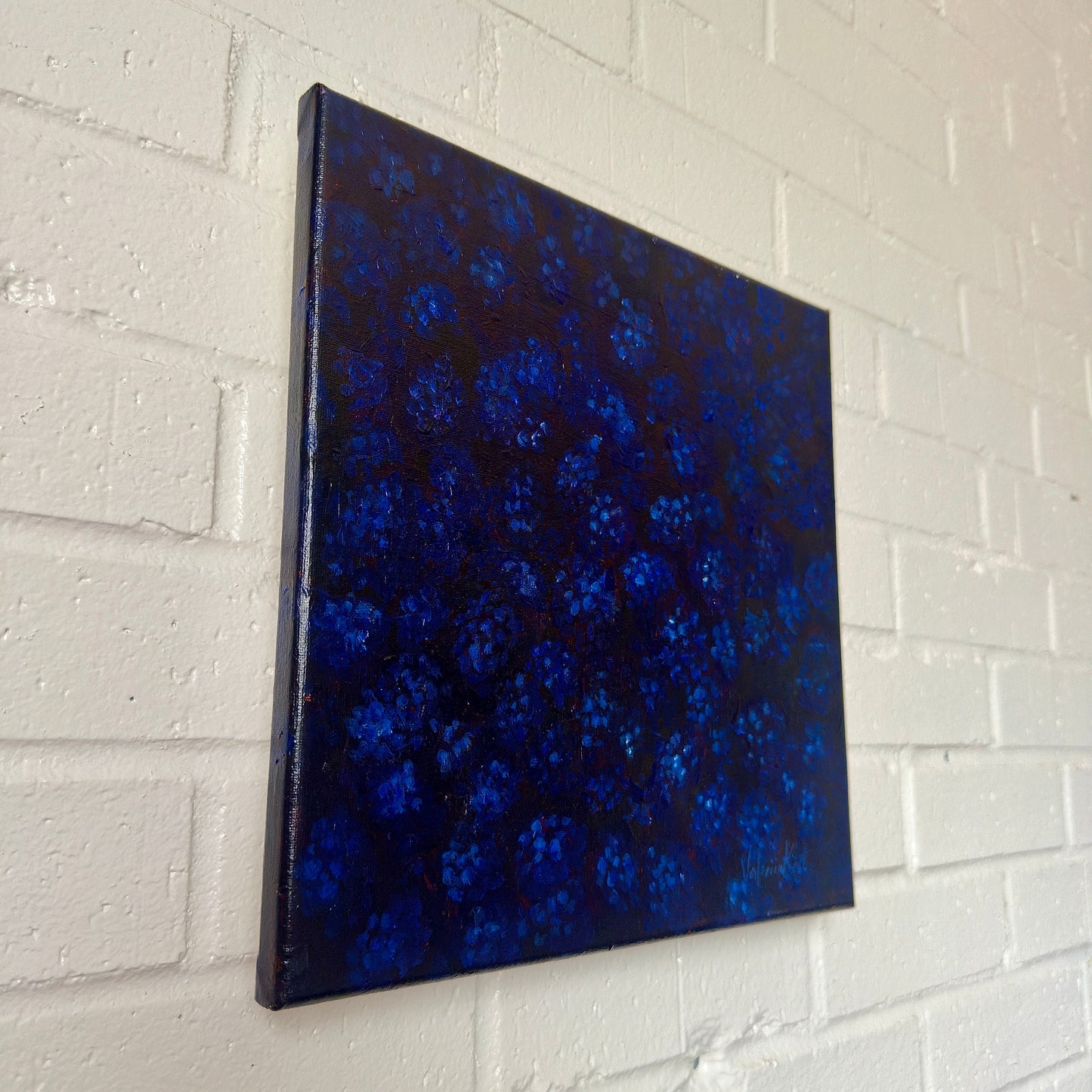 Blackberry Nightfall - Original Acrylic Painting, 12x12in