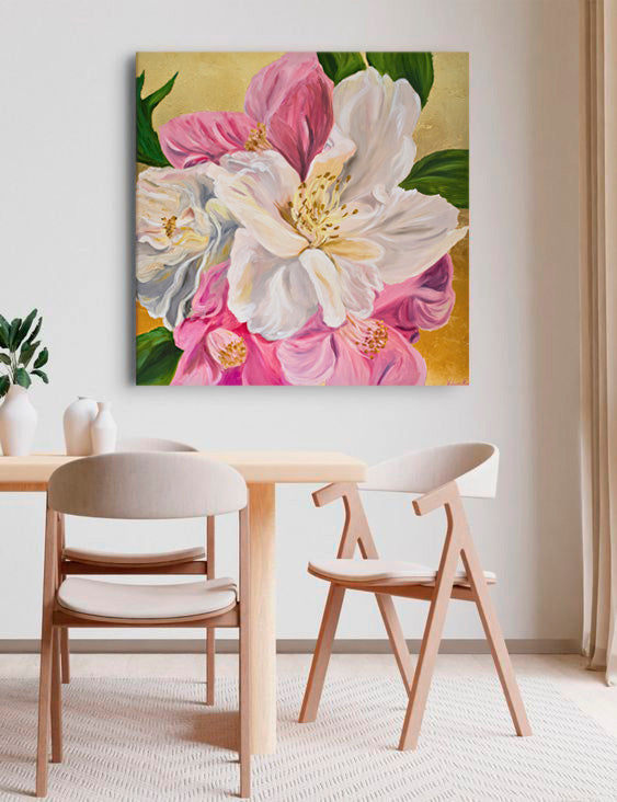 THE TENDERNESS, ORIGINAL OIL PAINTING, 36X36 IN