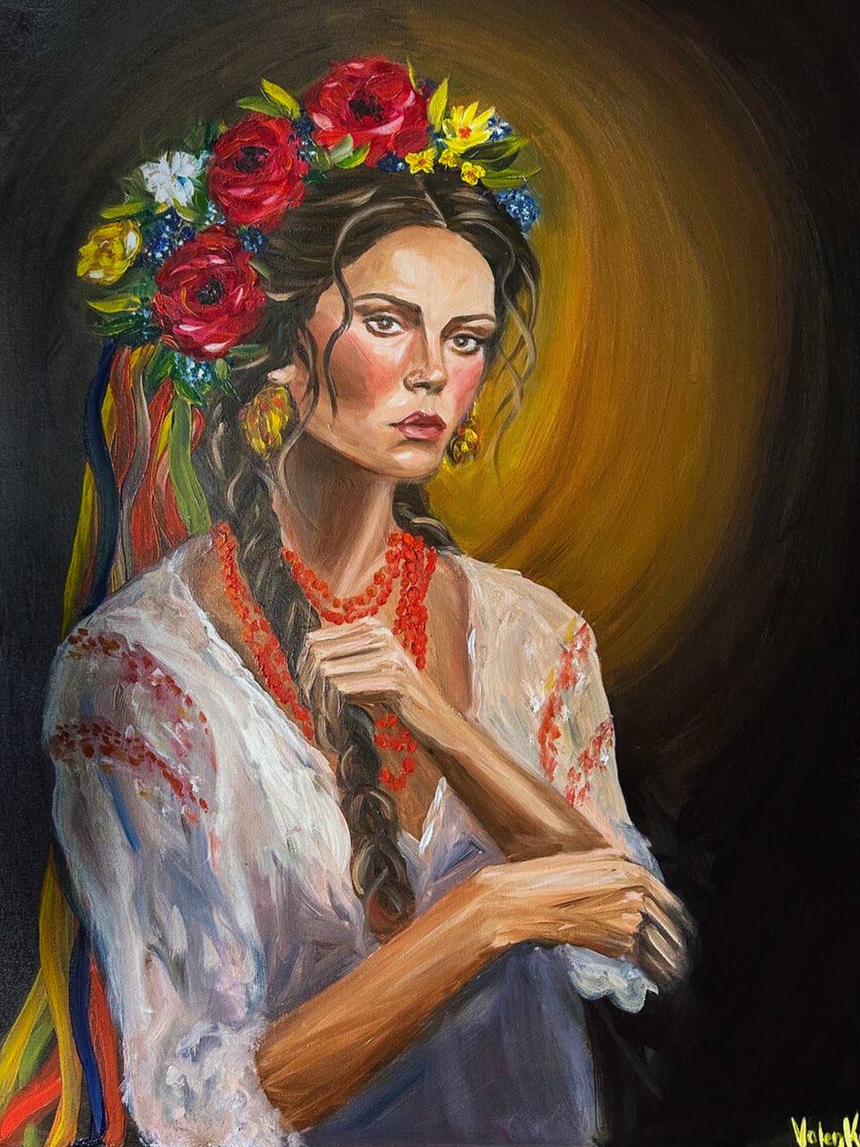 UKRANIAN HERITAGE, ORIGINAL OIL PAINTING, 30X40IN