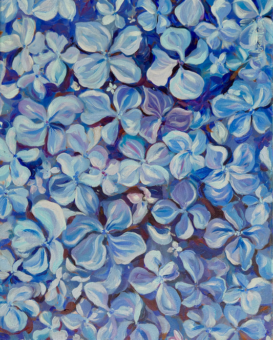 Hydrangea Dreams - Original Acrylic Painting, 16x20in