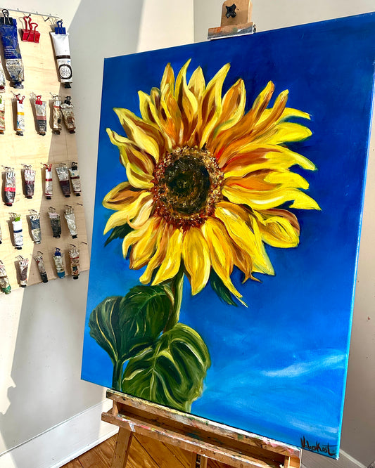 PEACE, ORIGINAL OIL PAINTING, 30X40IN