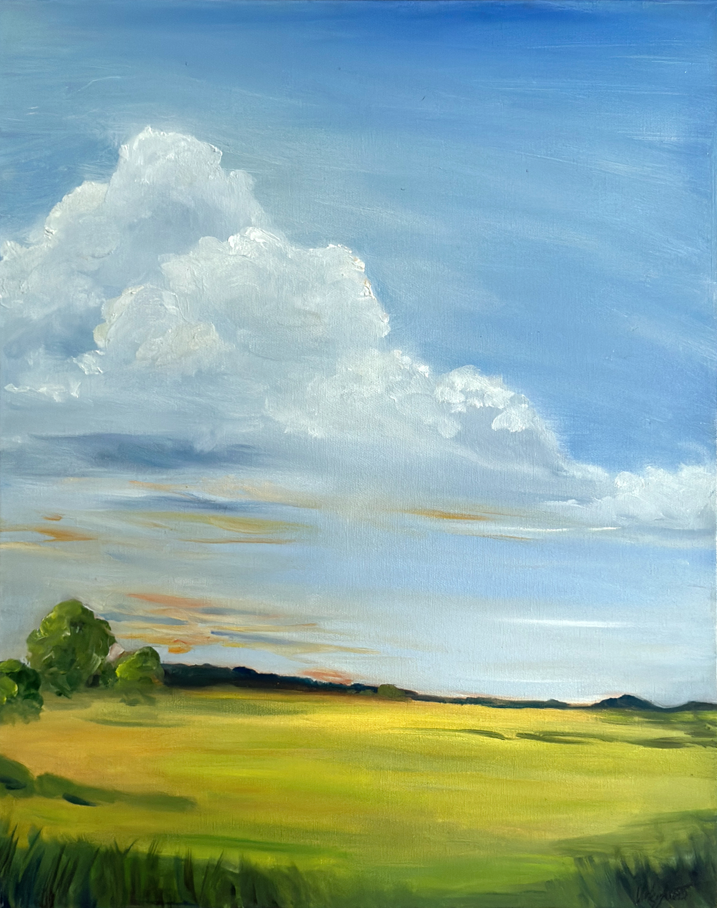 Clouds – Original Oil Painting, 16x20 in