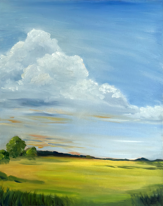 Clouds – Original Oil Painting, 16x20 in