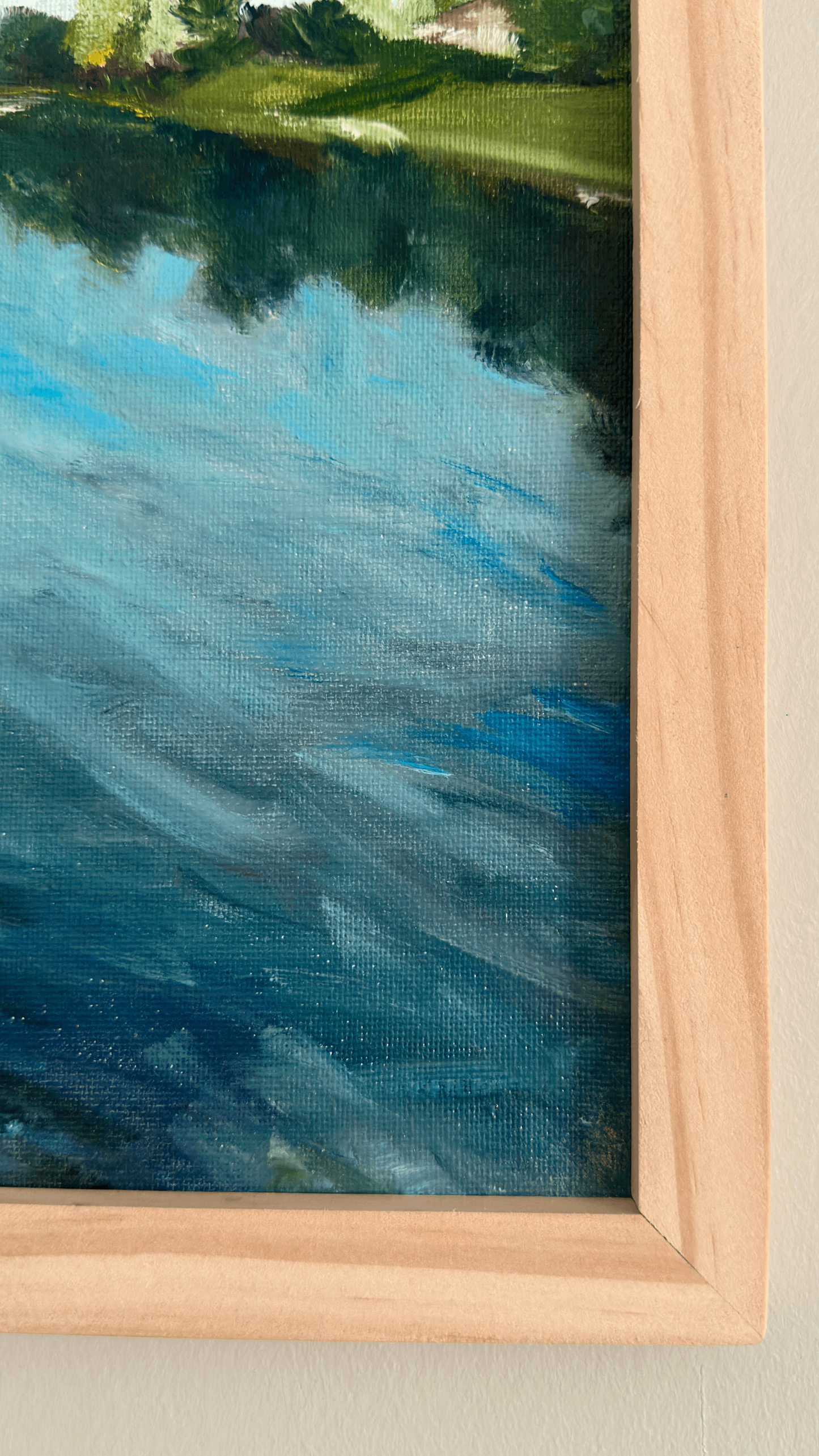 Prestwood Lake – Original Oil Etude, 11x14 in