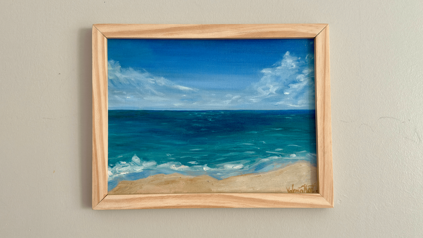 Waves – Original Oil Etude, 9x12 in