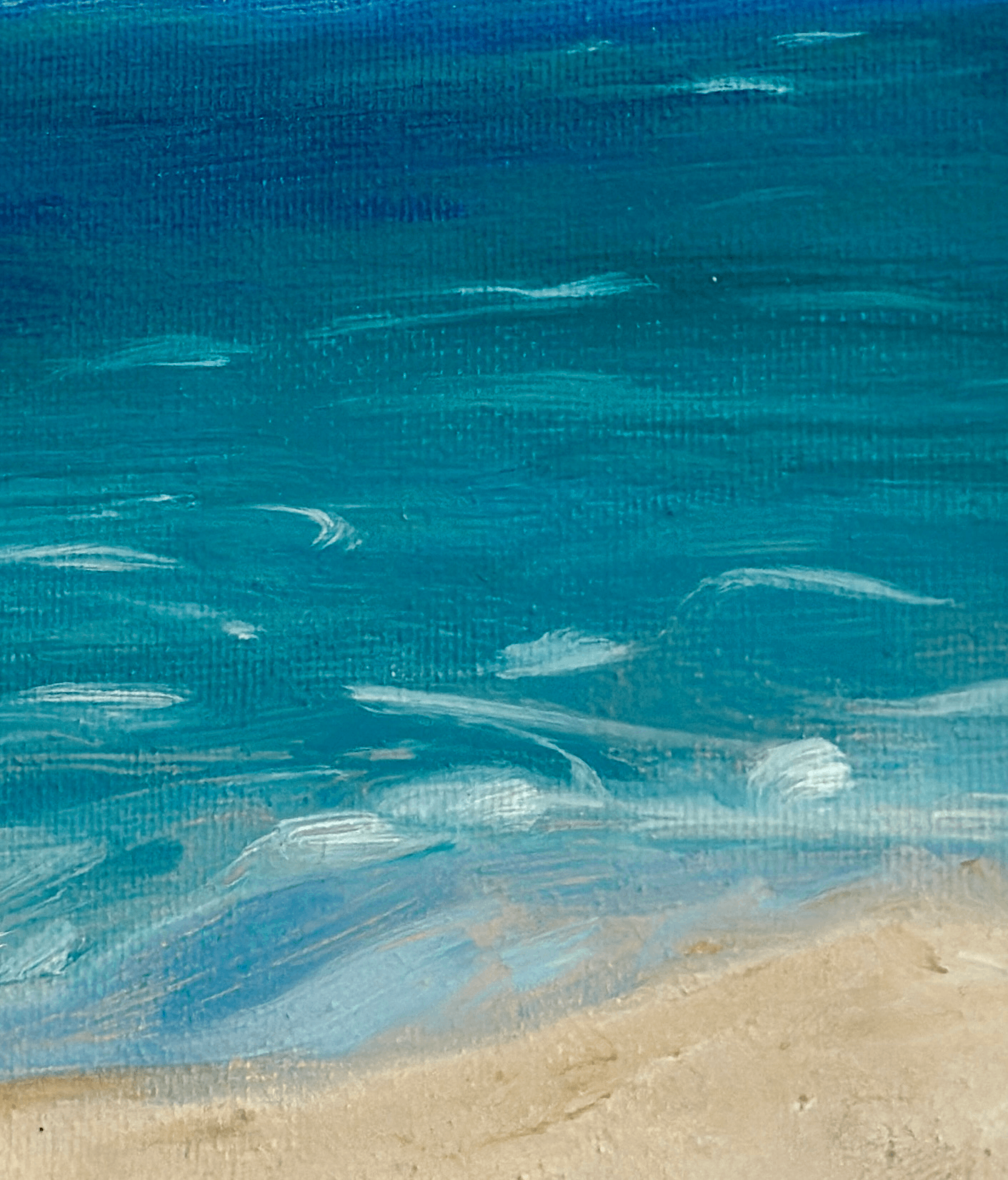 Waves – Original Oil Etude, 9x12 in