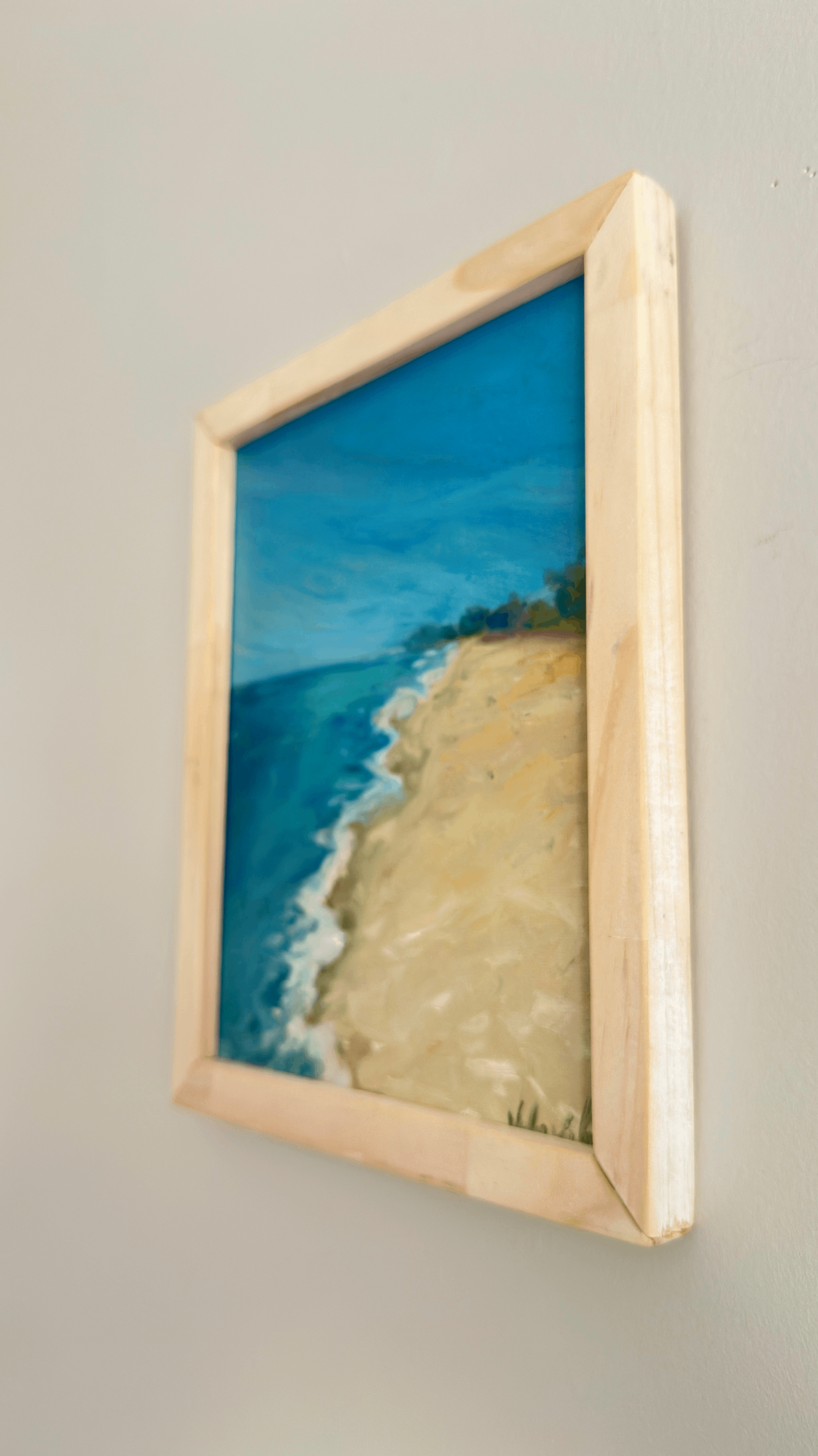 Seaside – Original Oil Etude, 7x8 in