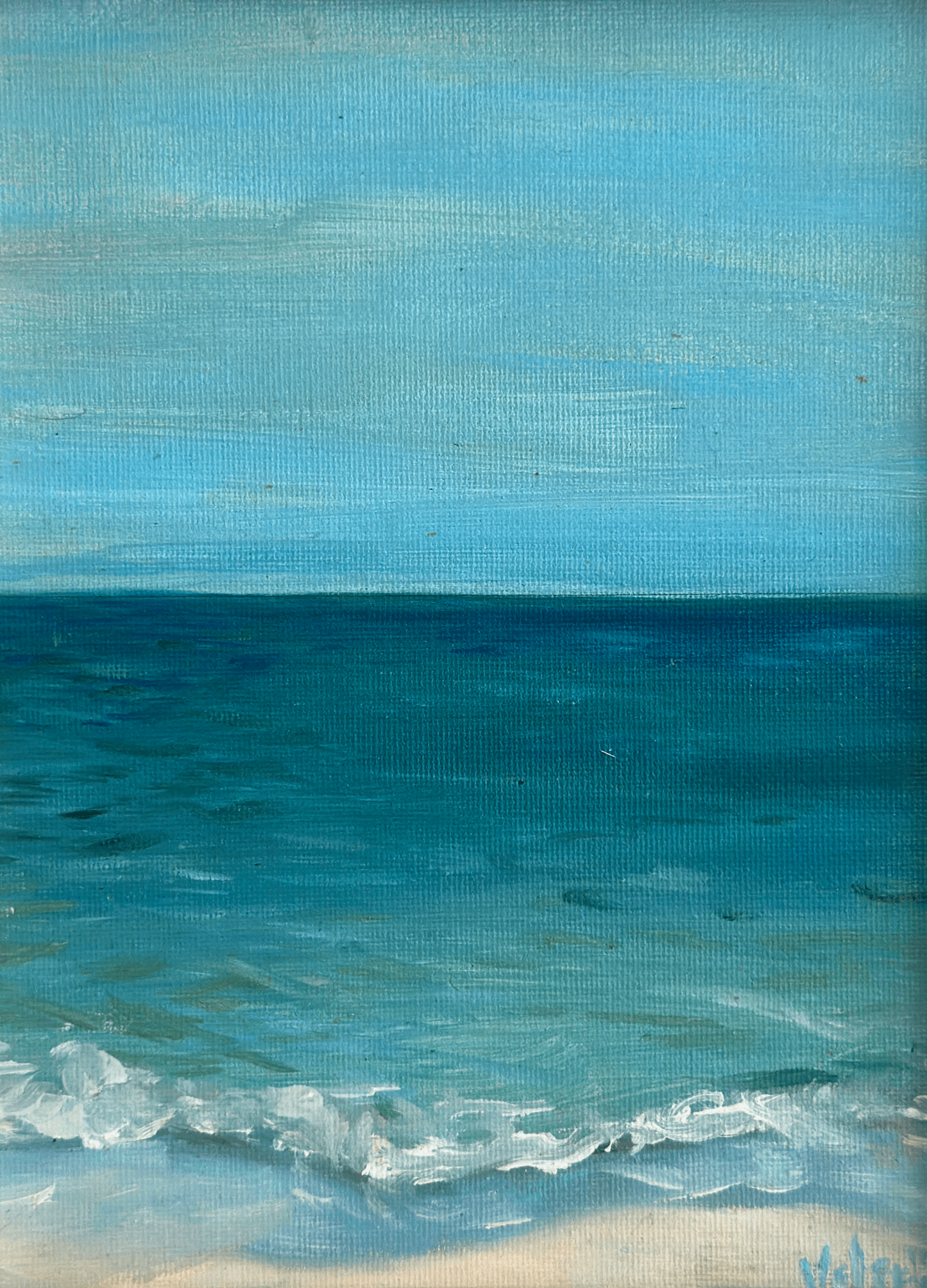 Vacation – Original Oil Etude, 7x8 in