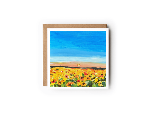 Greeting Card: "Sunny Field"