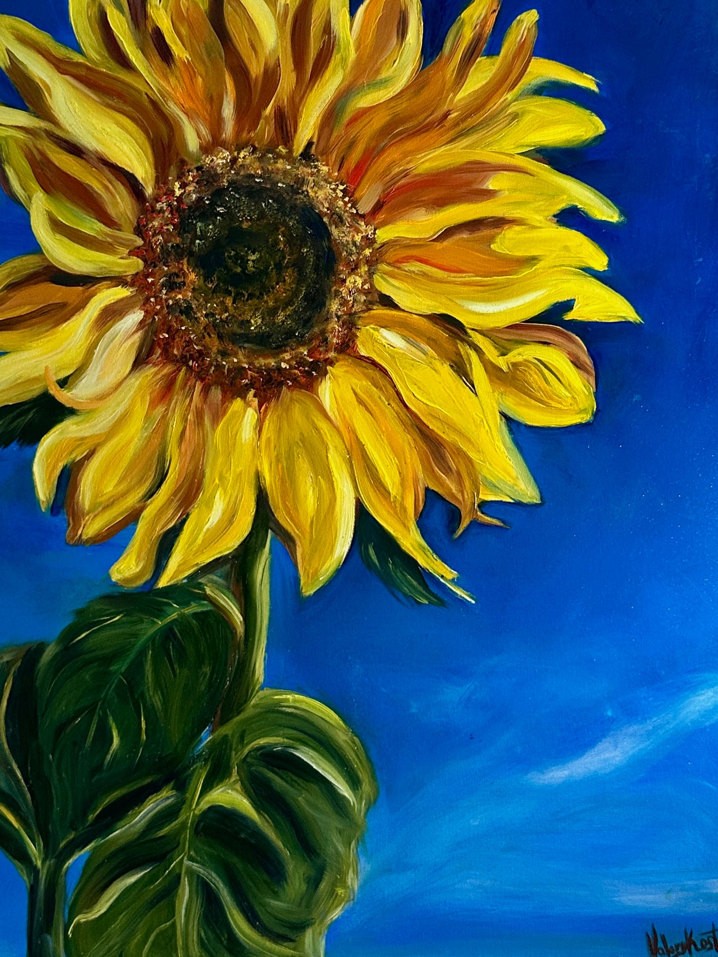 PEACE, ORIGINAL OIL PAINTING, 30X40IN