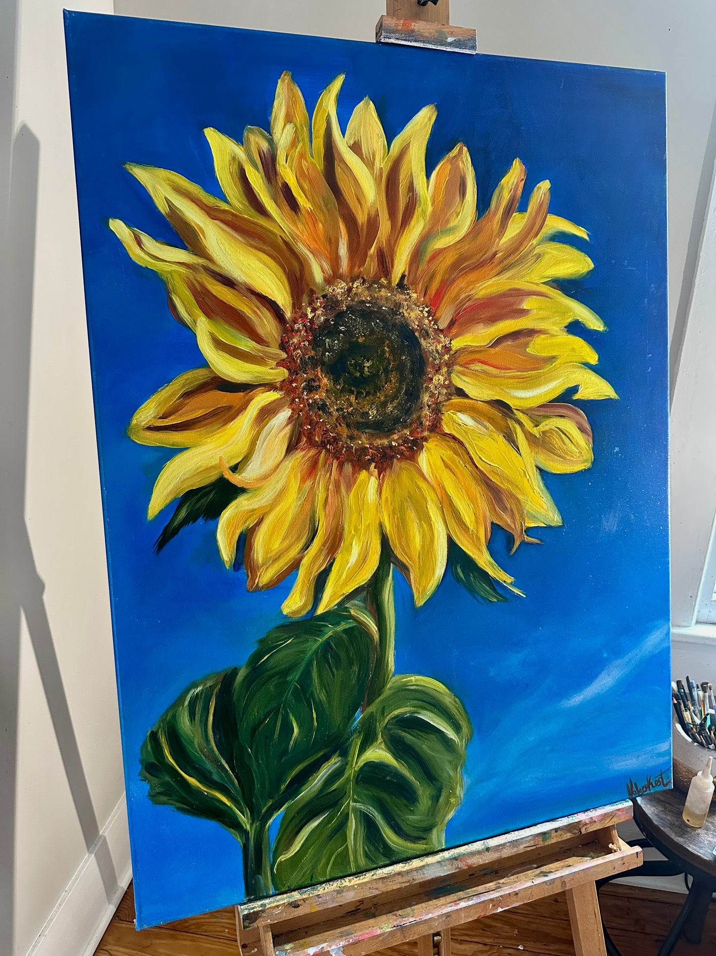 PEACE, ORIGINAL OIL PAINTING, 30X40IN